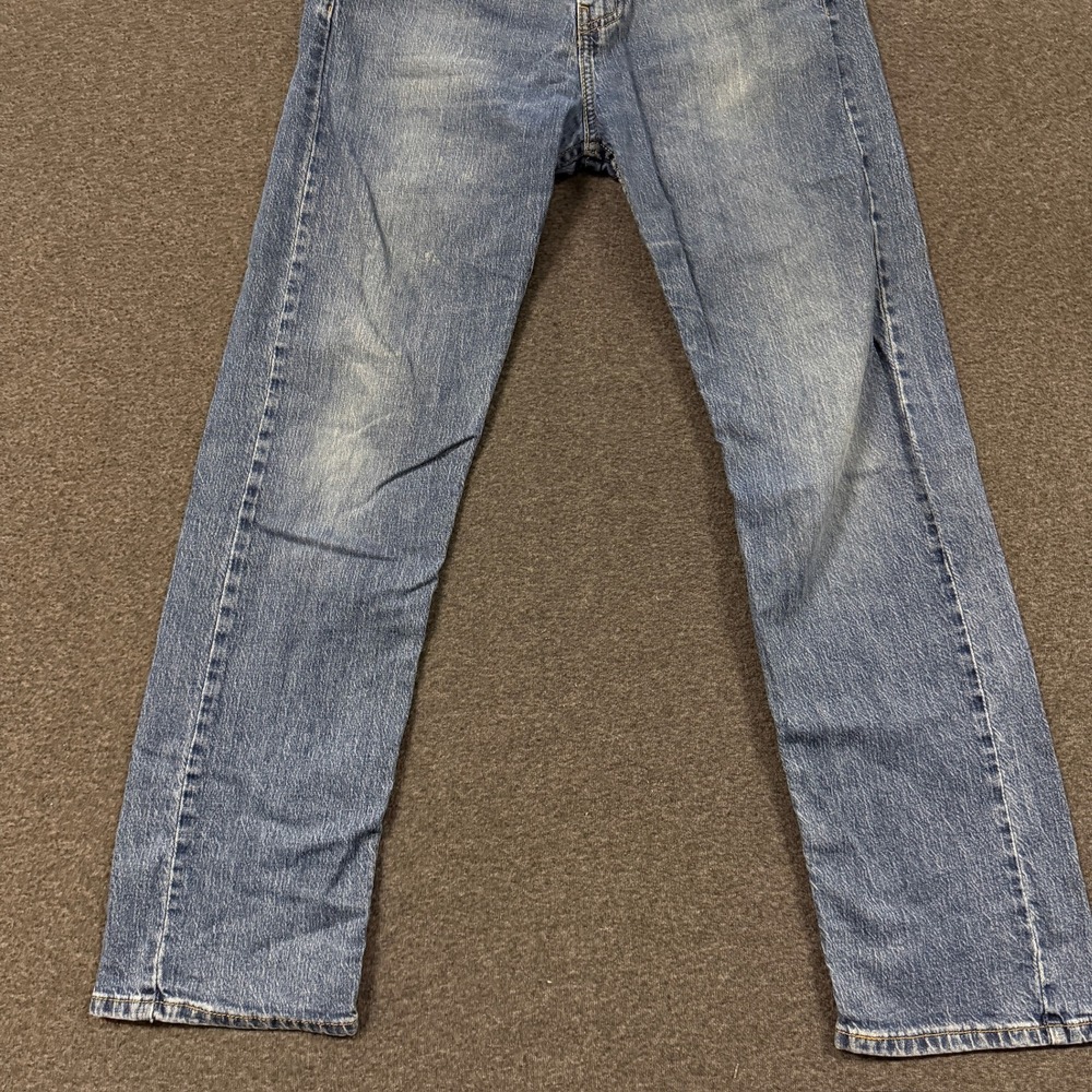 Modern Levi's 505 Regular Fit Jeans Mens 31x30 Blue Good Straight Leg Denim - Picture 3 of 9